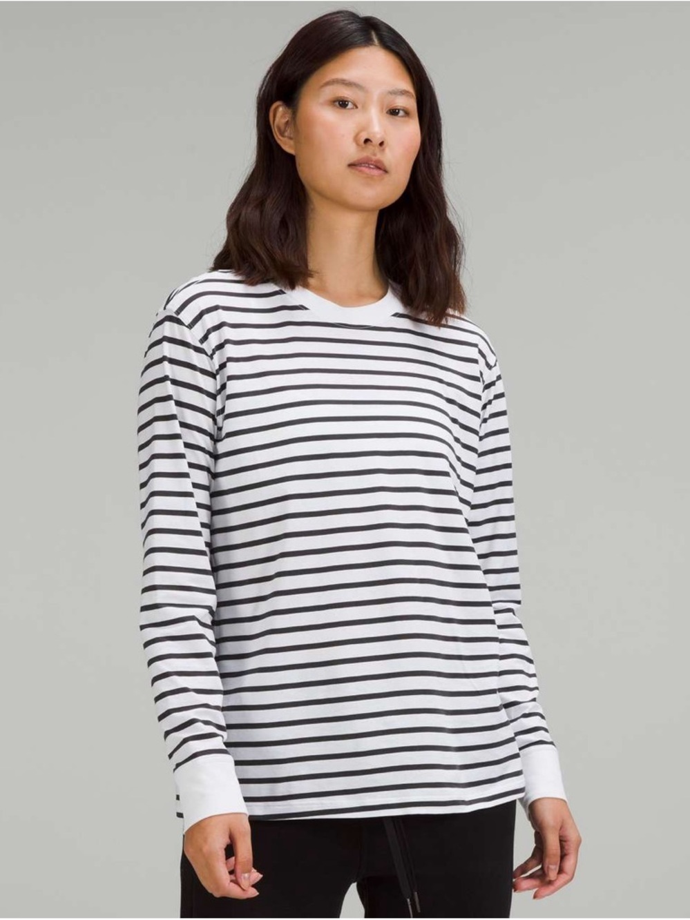 Lululemon All Yours Cotton Long Sleeve Shirt.